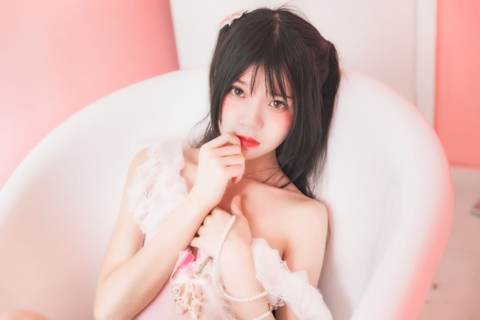 图库-桜桃喵 - 冬眠系列-粉色浴缸 - (57P)